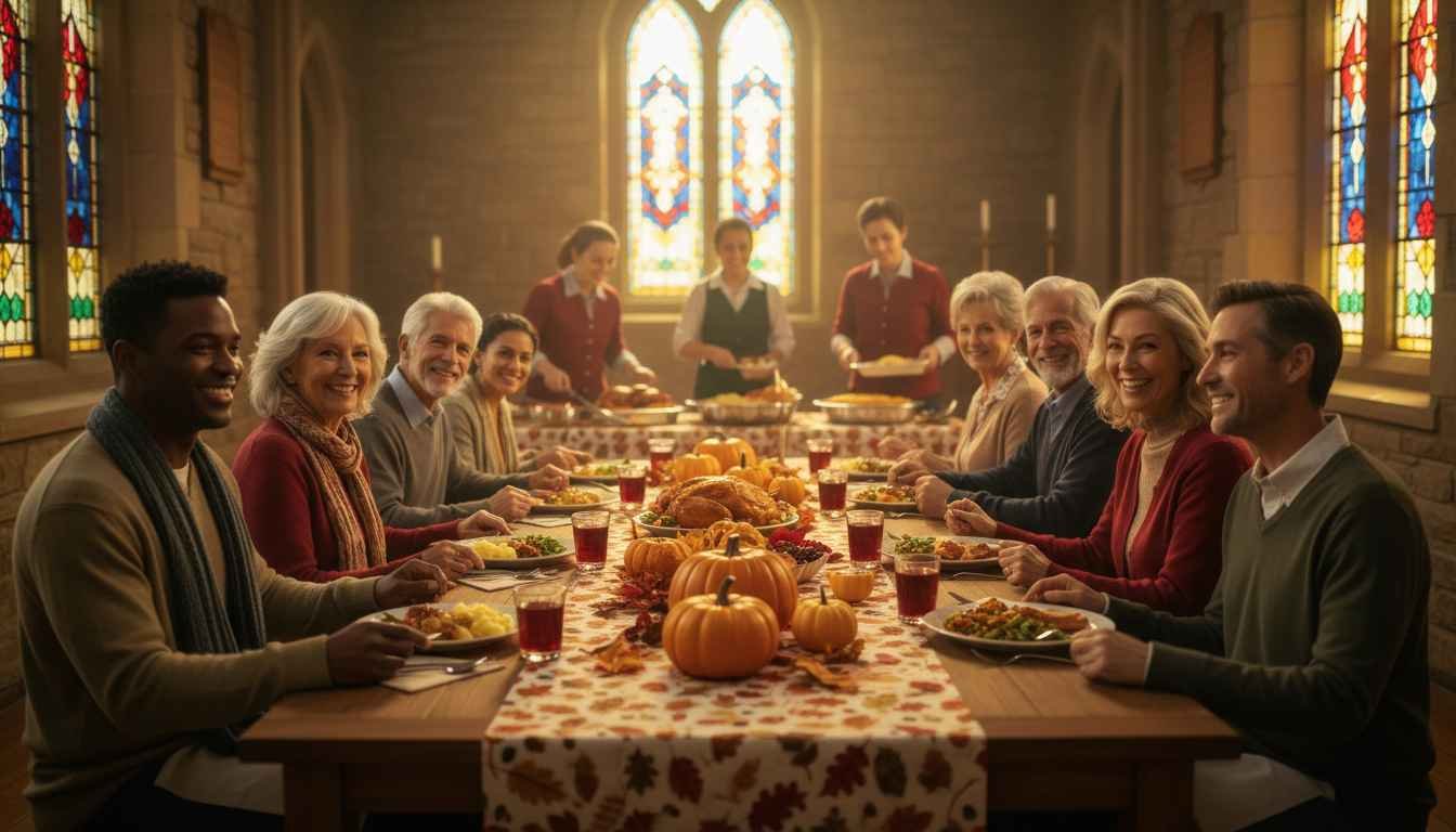 churches serving thanksgiving dinner near me